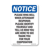 Please Ring Bell When Attendant Responds