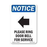 Please Ring Door Bell For Service