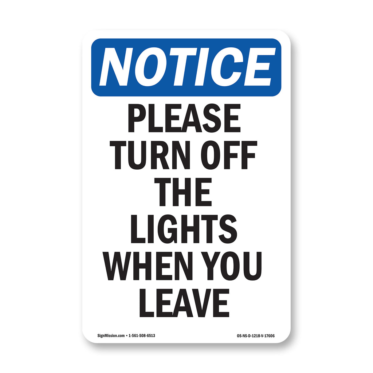 Please Turn Off The Lights When