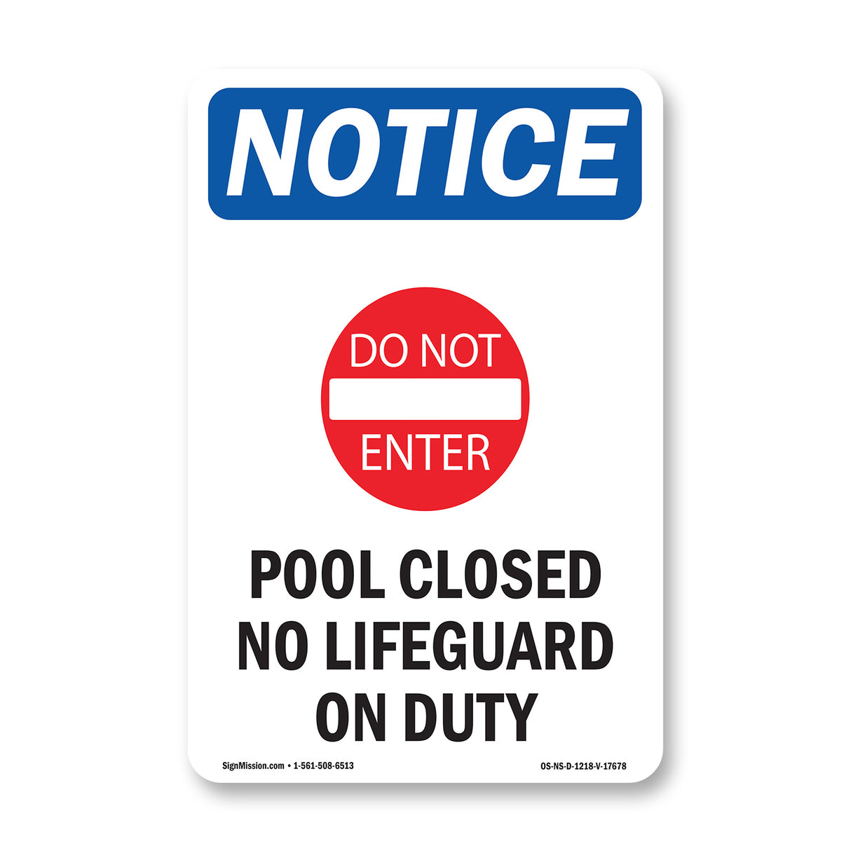 Pool Closed No Lifeguard On Duty