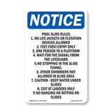 Pool Slide Rules 1. No Life Jackets Or Flotation