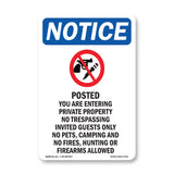 Posted You Are Entering Private