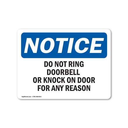 Do Not Ring Doorbell Or Knock On Door For