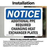 Additional PPE Required Changing Heat Exchanger