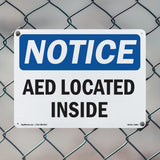 AED Located Inside Sign