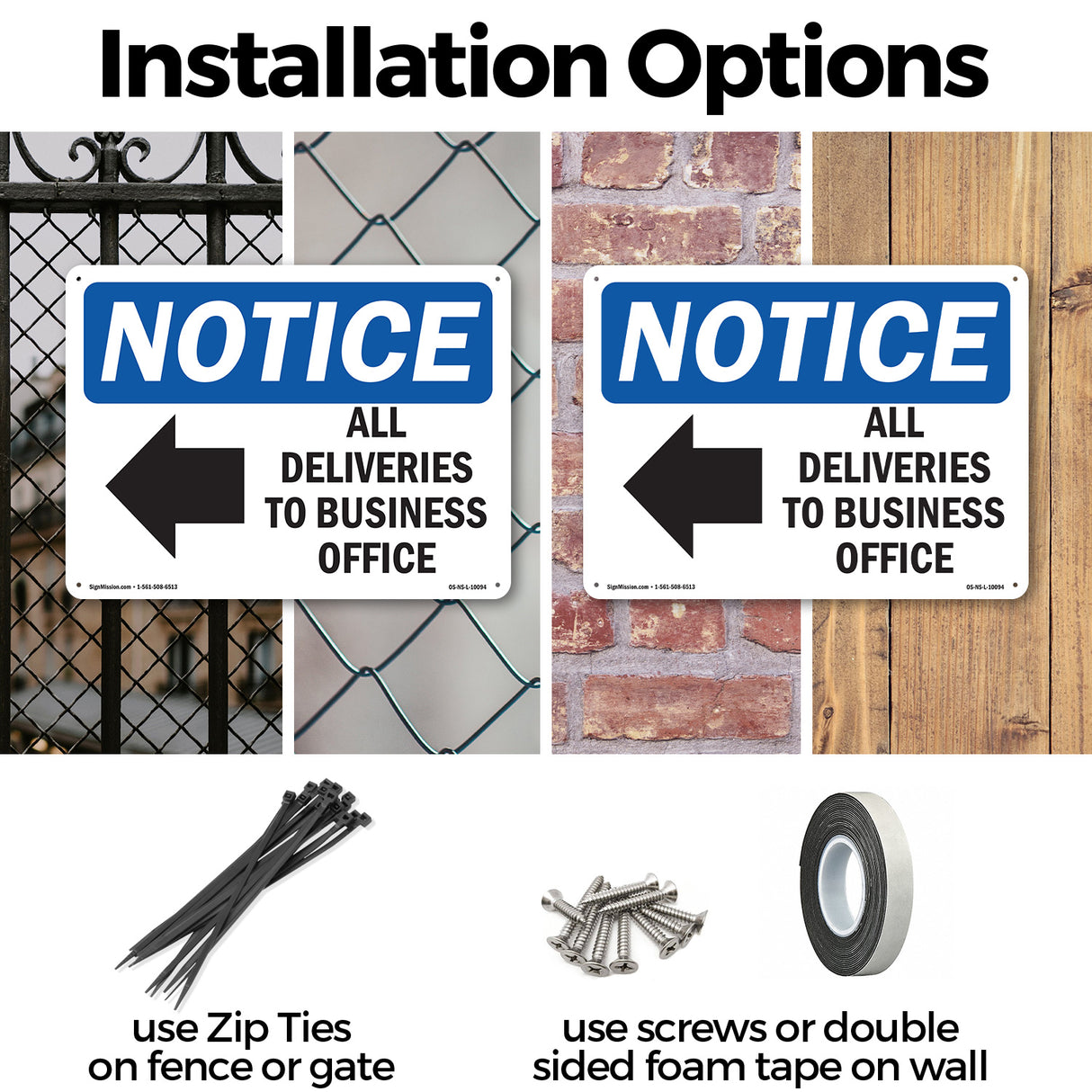 All Deliveries To Business Office