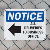 All Deliveries To Business Office