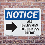 All Deliveries To Business Office