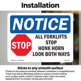 All Forklifts Stop Honk Horn