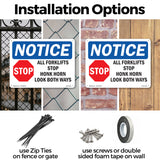 All Forklifts Stop Honk Horn