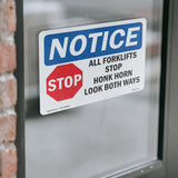 All Forklifts Stop Honk Horn