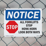 All Forklifts Stop Honk Horn