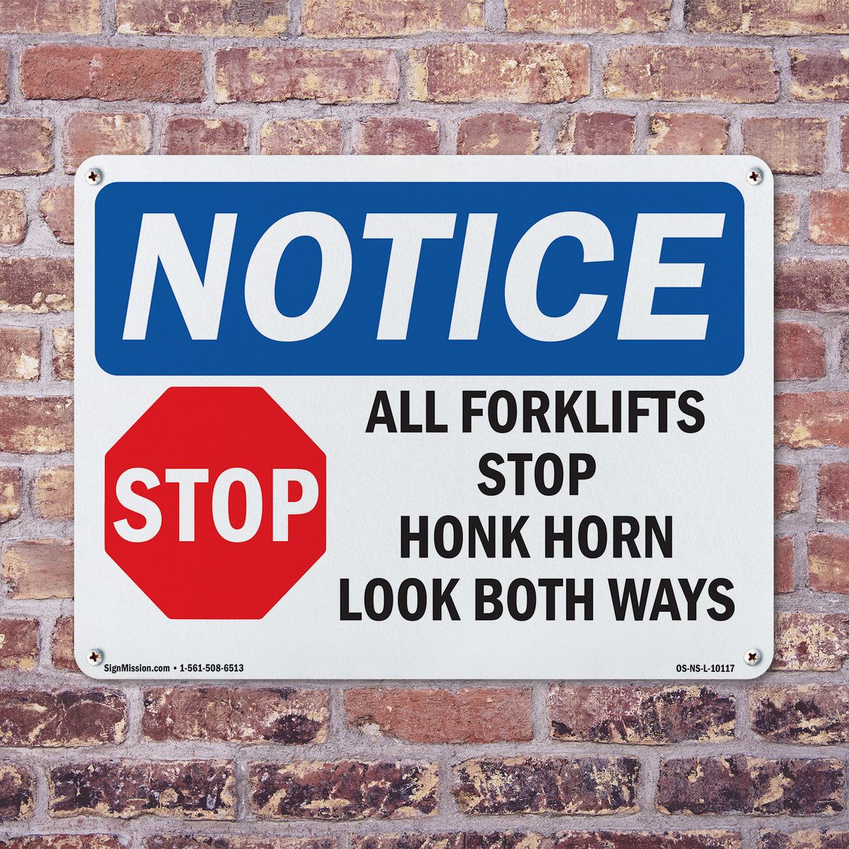 All Forklifts Stop Honk Horn