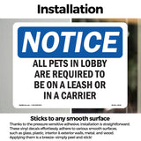 All Pets In Lobby Are Required