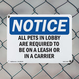 All Pets In Lobby Are Required