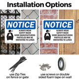 Always Wear Safety Mask Some Sign With Symbol