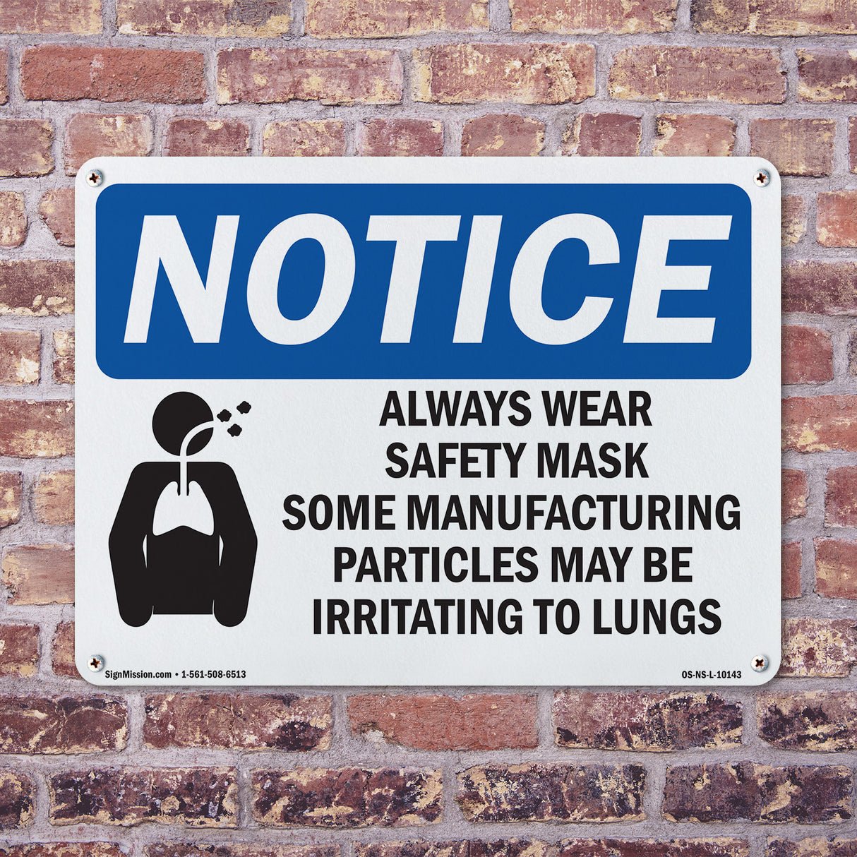 Always Wear Safety Mask Some Sign With Symbol