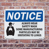 Always Wear Safety Mask Some Sign With Symbol