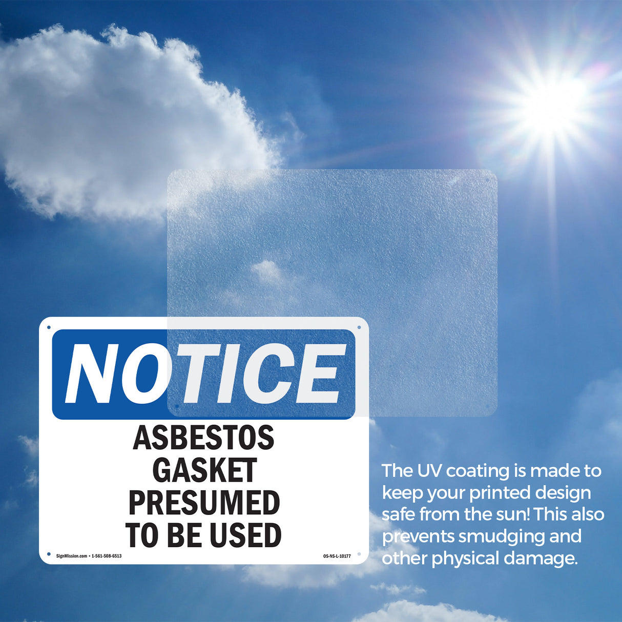 Asbestos Gasket Presumed To Be Used