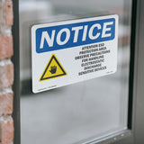 Attention ESD Protected Area