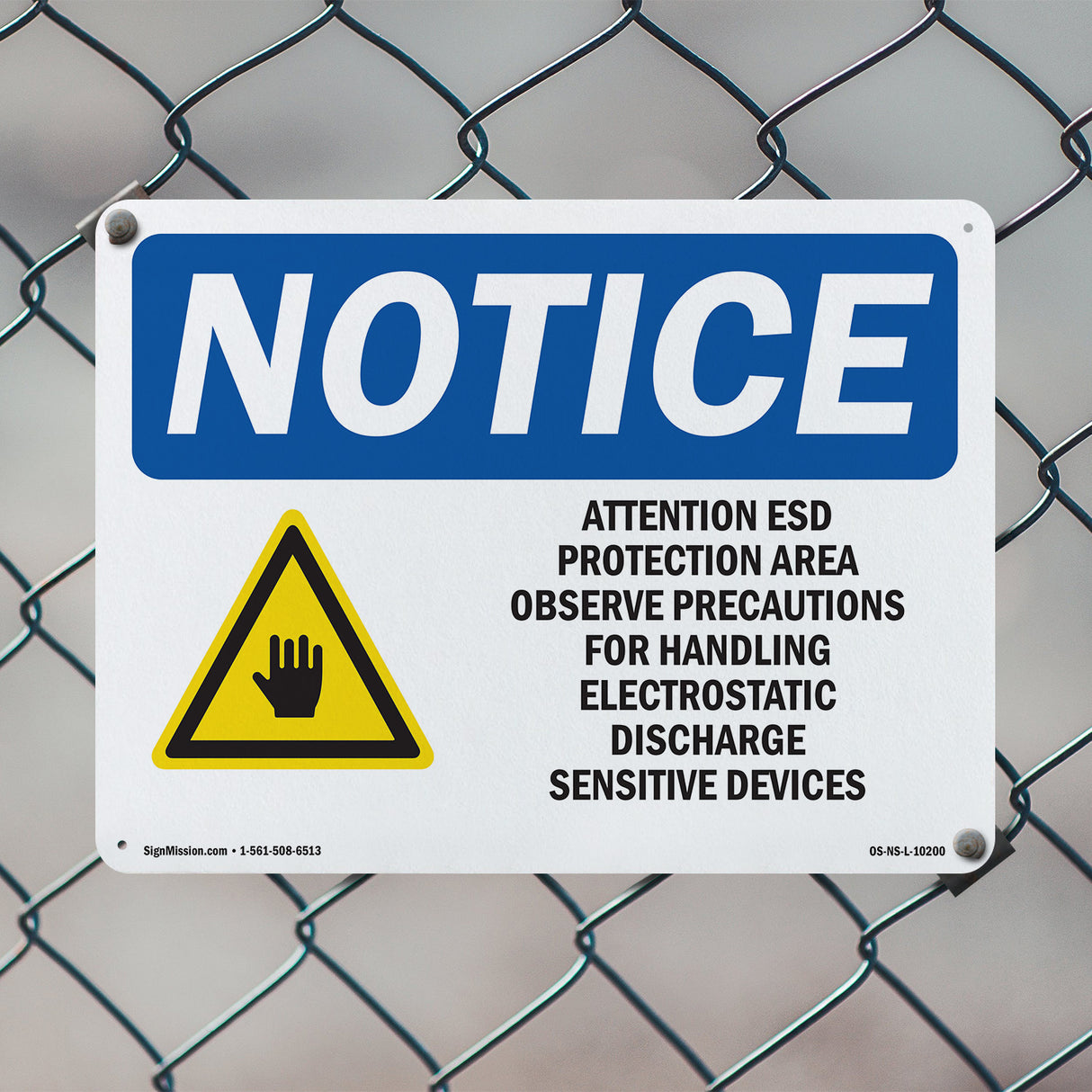 Attention ESD Protected Area