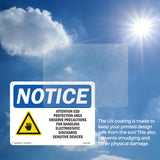 Attention ESD Protected Area