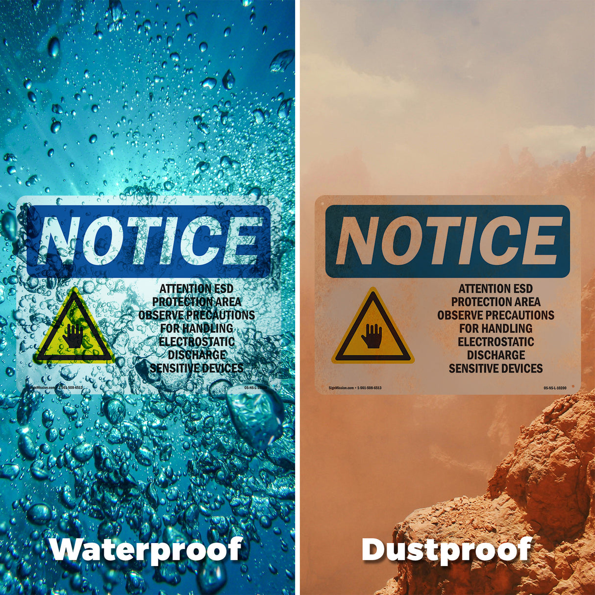 Attention ESD Protected Area