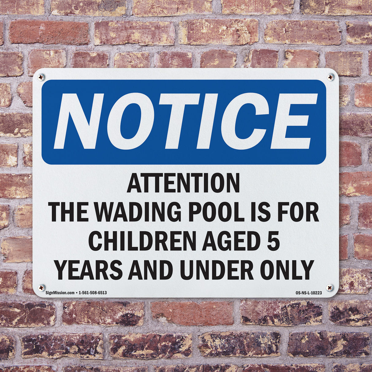 Attention The Wading Pool Is For Children