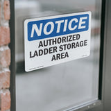 Authorized Ladder Storage Area
