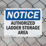 Authorized Ladder Storage Area