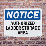Authorized Ladder Storage Area