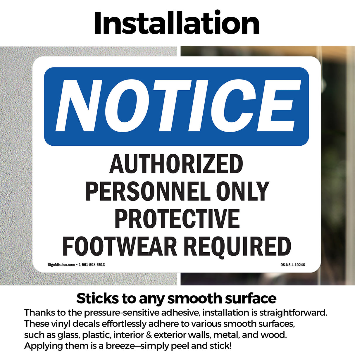 Authorized Personnel Only Protective Footwear