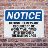 Batting Helmets Are Required To Be Worn