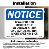 Beware Of Dog Do Not Enter My Dog May Attack