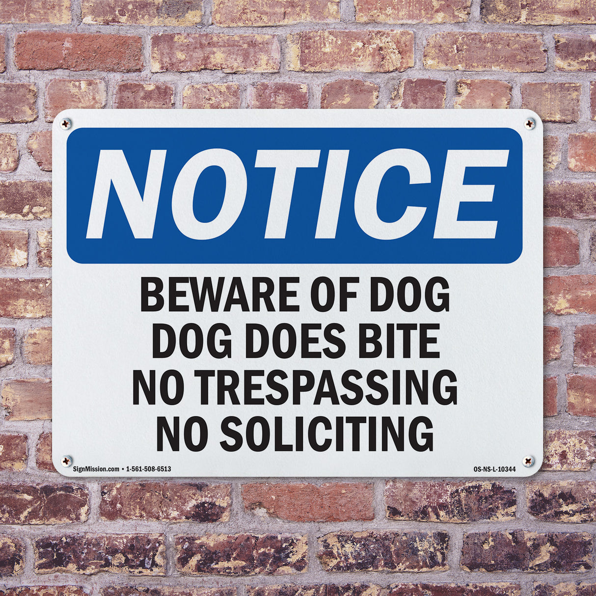 Beware Of Dog Dog Does Bite No