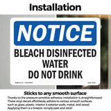 Bleach Disinfected Water Do Not Drink