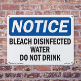 Bleach Disinfected Water Do Not Drink