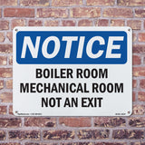 Boiler Room Mechanical Room Not An Exit Sign
