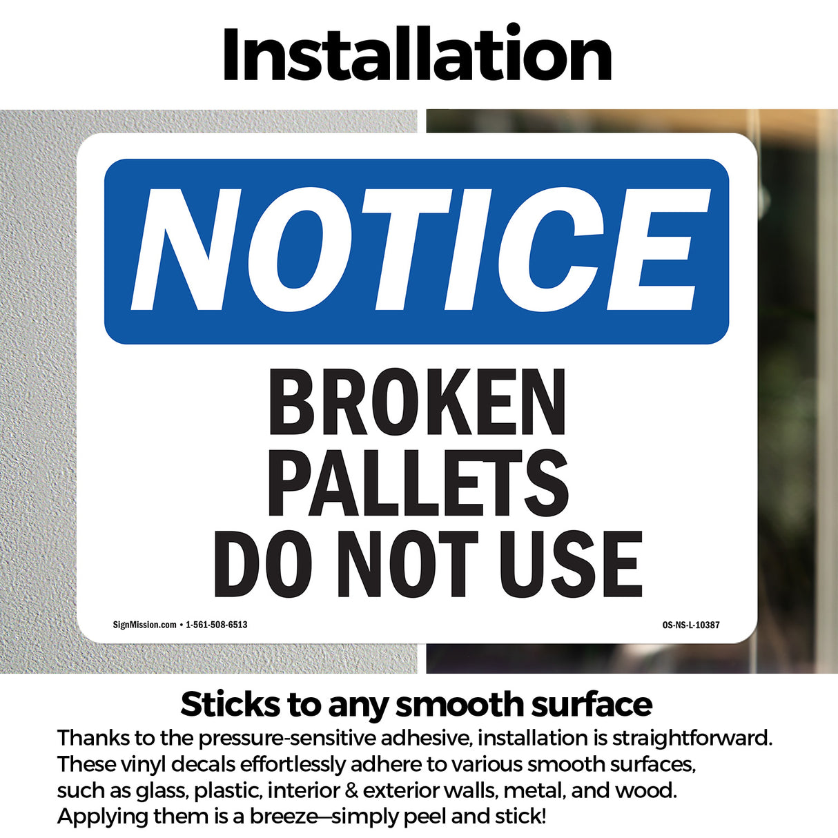 Broken Pallets Do Not Use