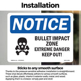 Bullet Impact Zone Extreme Danger