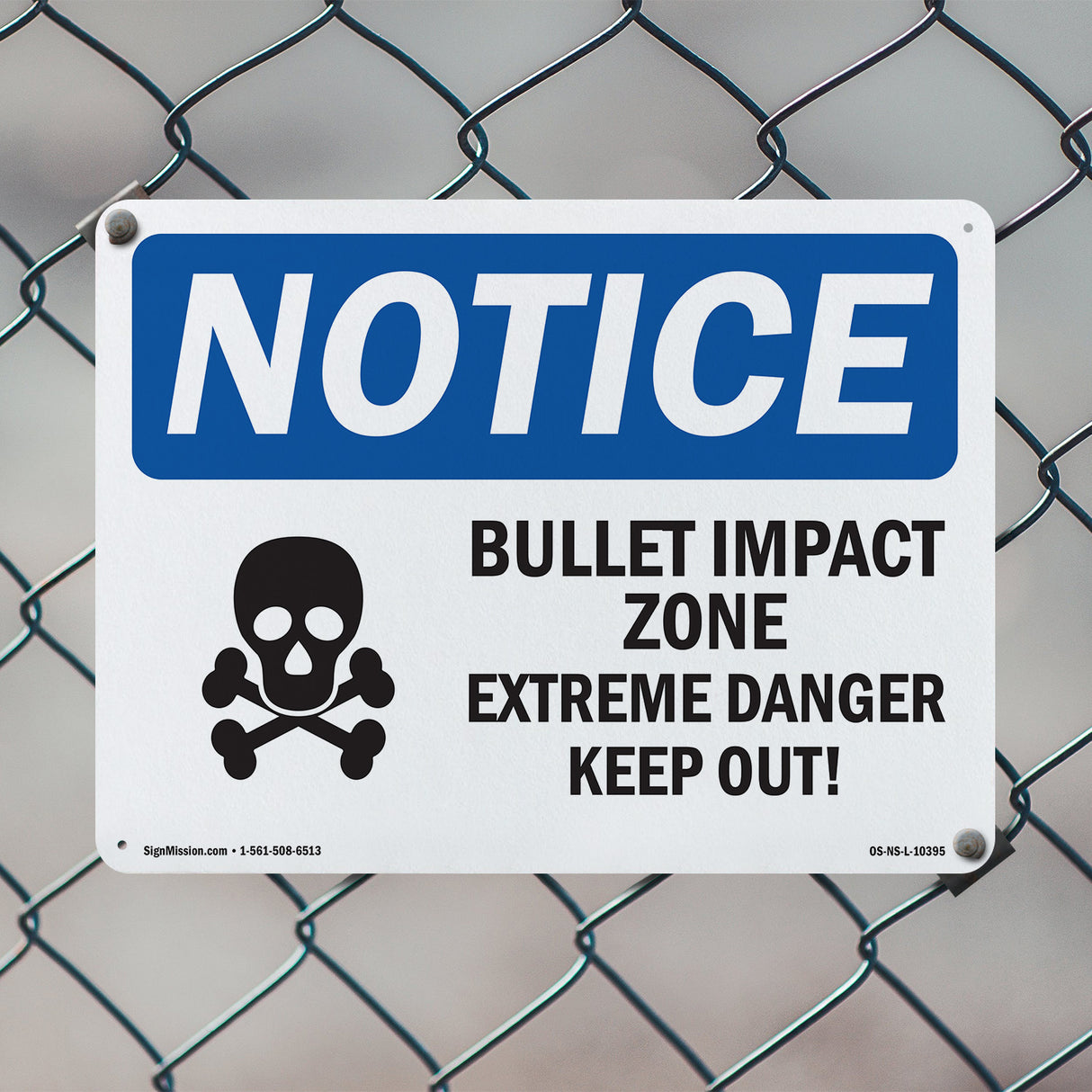 Bullet Impact Zone Extreme Danger