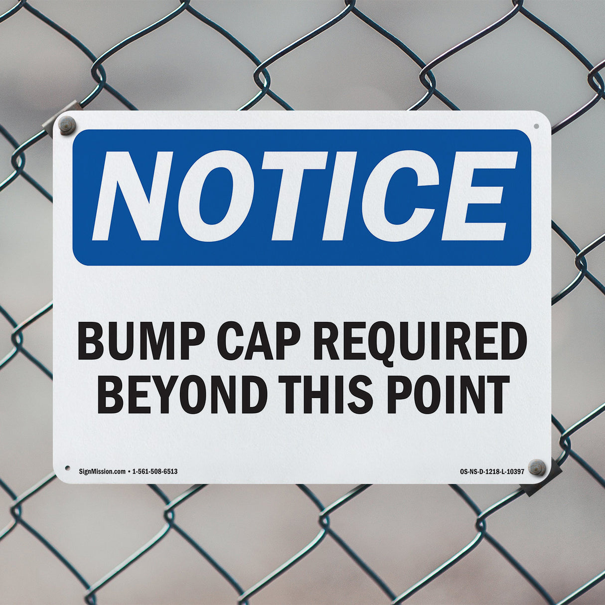 Bump Caps Required Beyond This Point