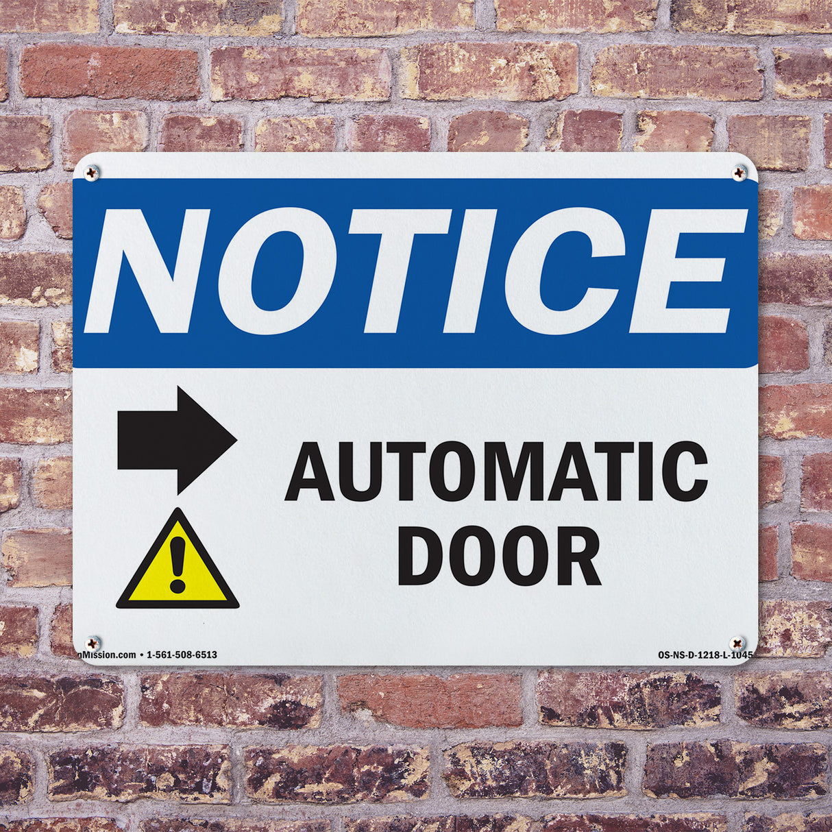 Caution Automatic Door [Right Arrow]