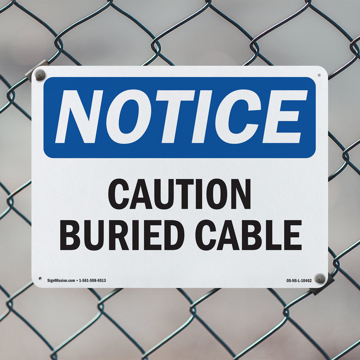 Caution Buried Cable Sign