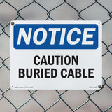 Caution Buried Cable Sign