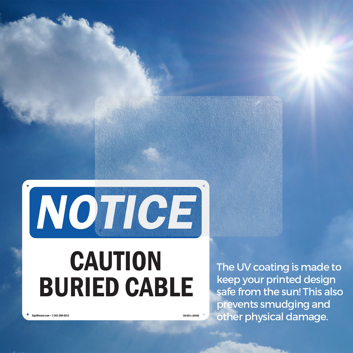 Caution Buried Cable Sign