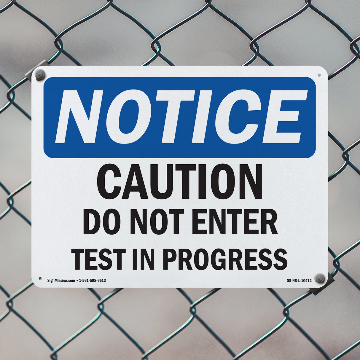 Caution Do Not Enter Test In Progress