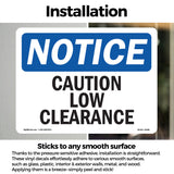 Caution Low Clearance Sign