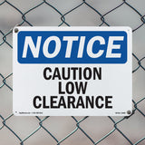 Caution Low Clearance Sign
