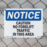 Caution No Forklift Traffic In This Area